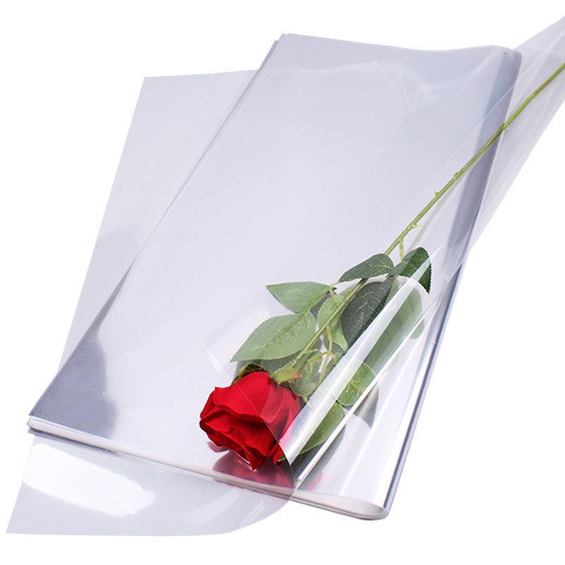 100X Clear Cellophane Wrap Rolls - 4 Sizes for Gifts & Bouquets - 100PCS-60*60CM 5