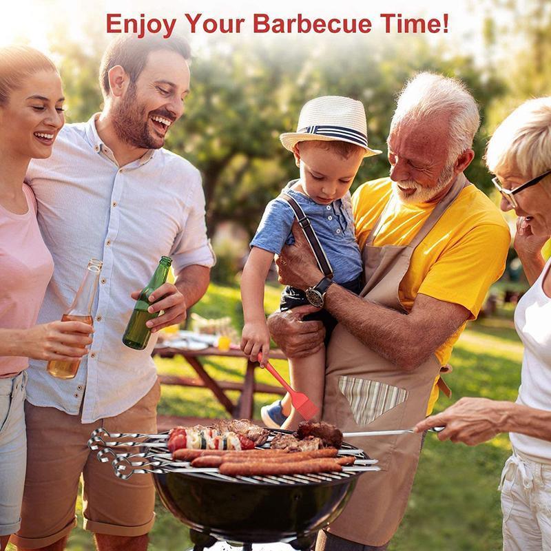 14 Pack Kabob Skewers Premium Flat Metal BBQ Barbecue Skewer Long Stainless 4