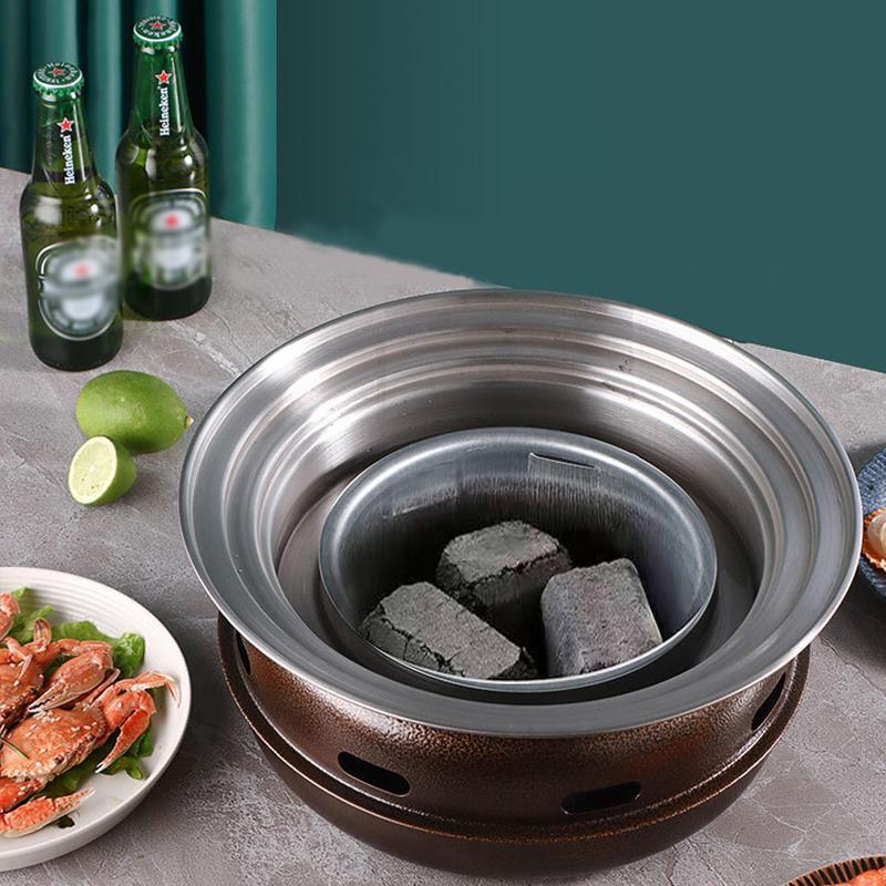 Multifunctional Charcoal Barbecue Grill Household Korean BBQ Grill Port 4