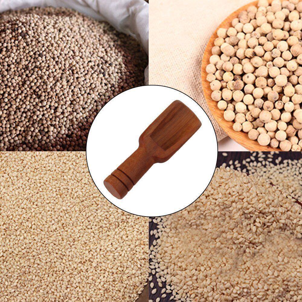 1/2/4/10 Pcs Mini Wooden Scoop Kitchen Spoon for Salt Sugar & Coffee - 10PCS 5