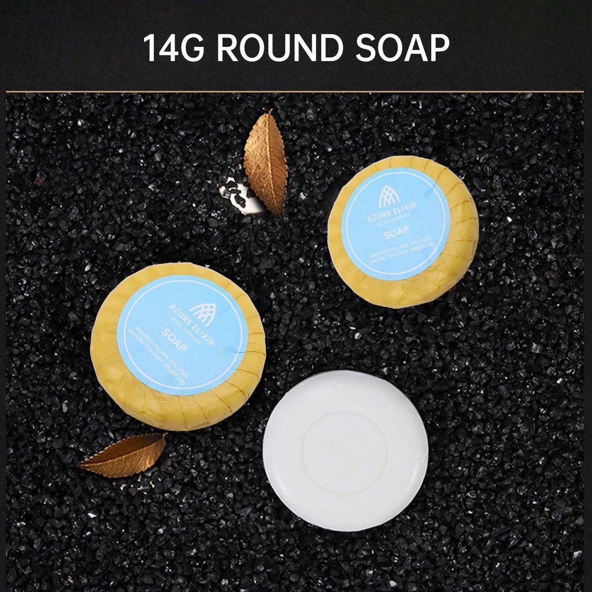 50pcs Hotel Soap Bars for Guesthouse Bathroom Travel Toiletries Set Hotel Use - Round 5