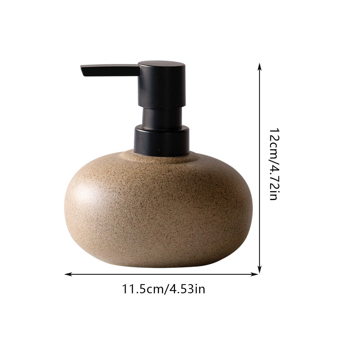 Reusable Ceramic Pump Bottle For Shampoo Lotion Soap Conditioner Travel Set 3