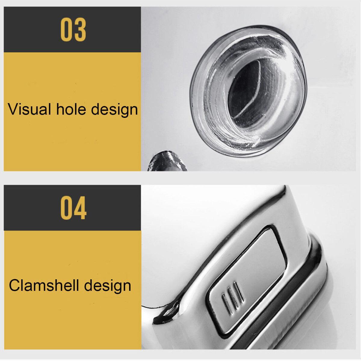 Stainless Steel Wall Mounted Soap Dispenser Hotel Bathroom Sanitizer Bottle - 800ML 5