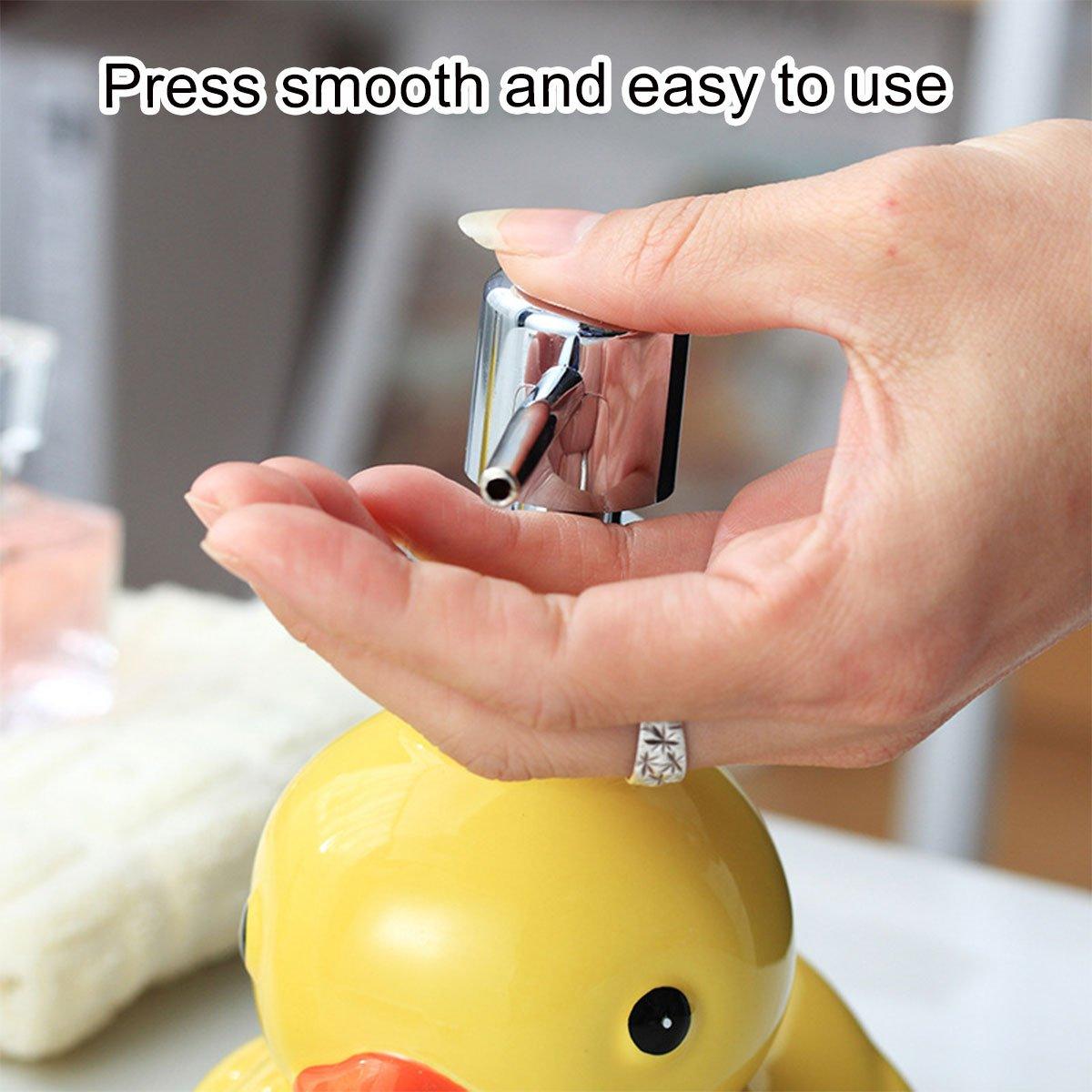 Cartoon Yellow Duck Ceramic Hand Sanitizer Lotion Bottle Press Dispenser Pump 5