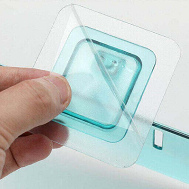 Bathroom Waterfall Tray Holder Soaps Plate Suction Case Containers Dish Storage - White 3