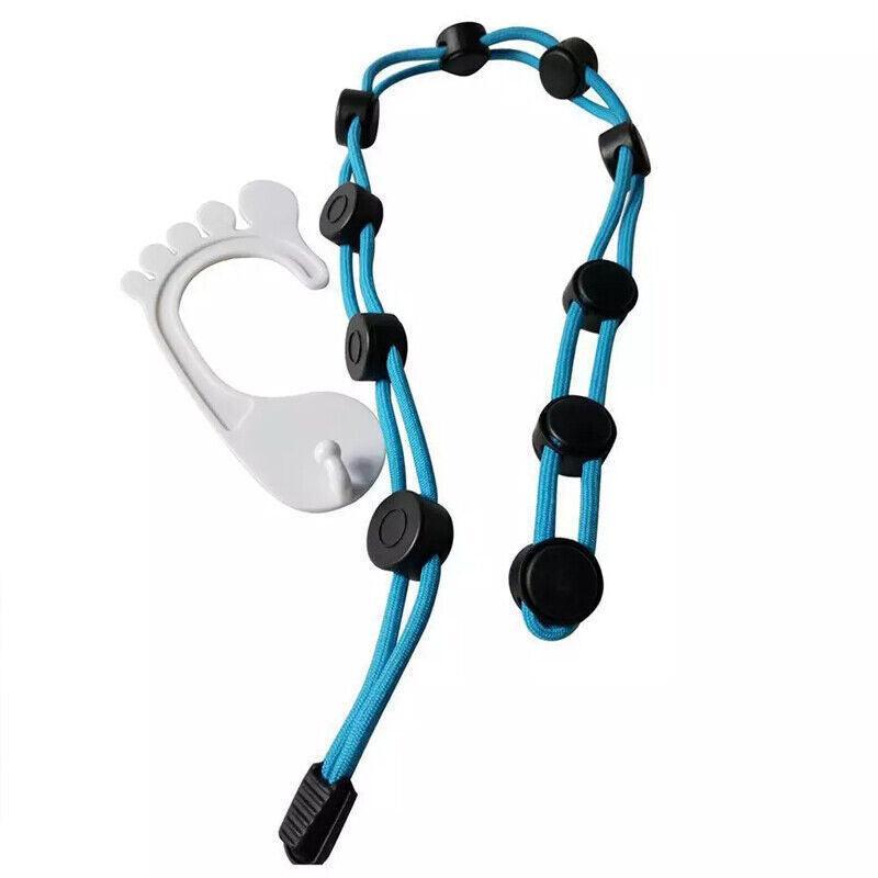 Locks Sock Tidy Clips Rope Storage Hangers Closet Organizer Laundry Helper - Blue 6