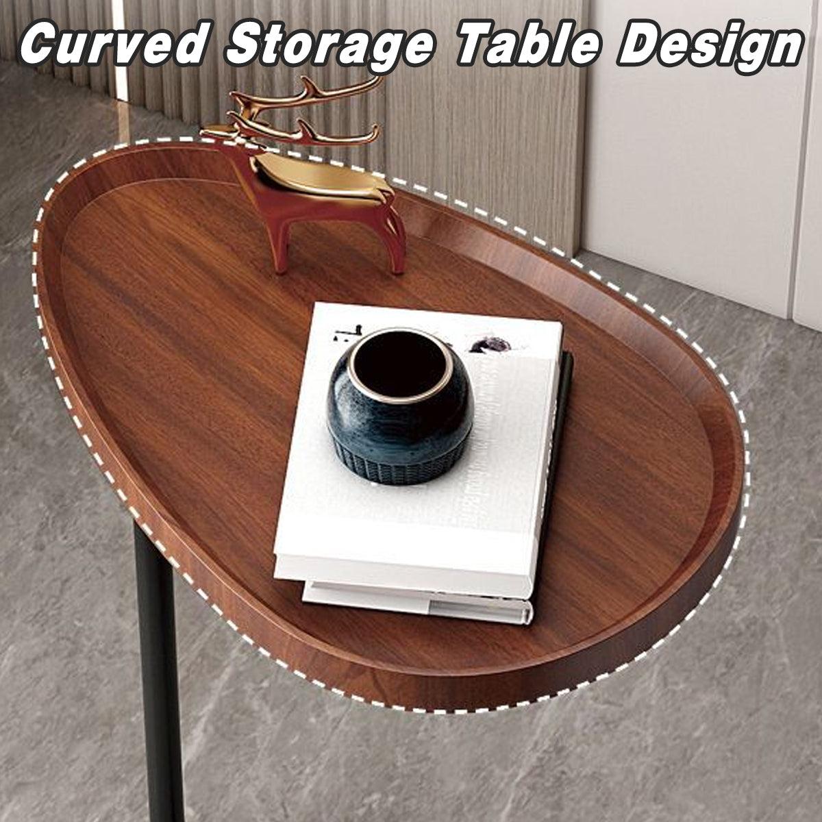 Fashion Snack Side Table C Shaped End Table for Sofa Couch Bed Small Living Room 5