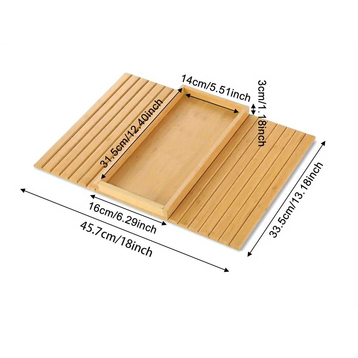 Sofa Armrest Foldable Tray Organizer Dinner Plate Storage Tray Multi-purpose 3