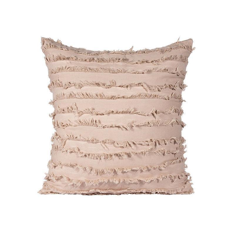 Boho Tassel Fringe Striped Cushion Cover Soft Home Decor Sofa Throw Pillow Case - Green 13