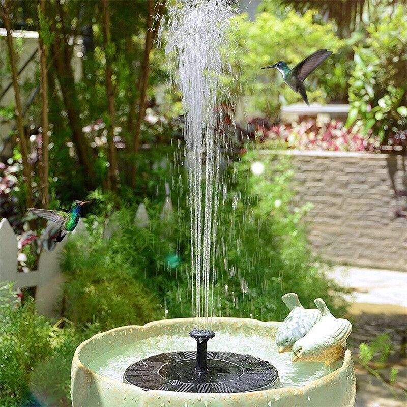 2022 Outdoor Solar Powered Floating Bird Bath Water Fountain Pump Garden Pond Au 5