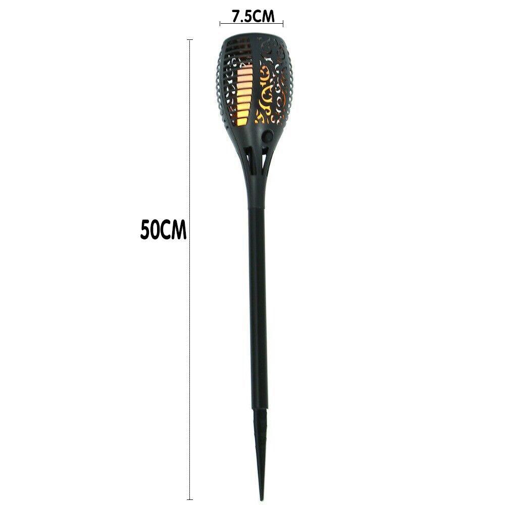 4pcs LED Solar Flickering Flame Torch Lights Outdoor Garden Path Landscape Lamps 3