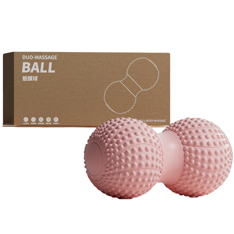 Peanut Massage Ball Foot and Muscle Relaxation Yoga Fitness Massage Tool - Pink 6