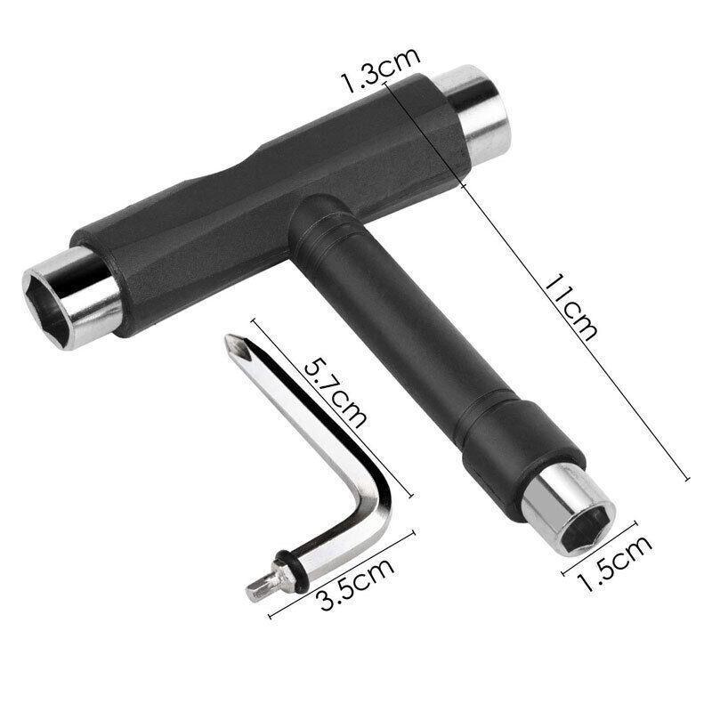 Roller Spanner Tool Skate T-Type Wrench Longboard Skateboard Screwdriver Mini 3