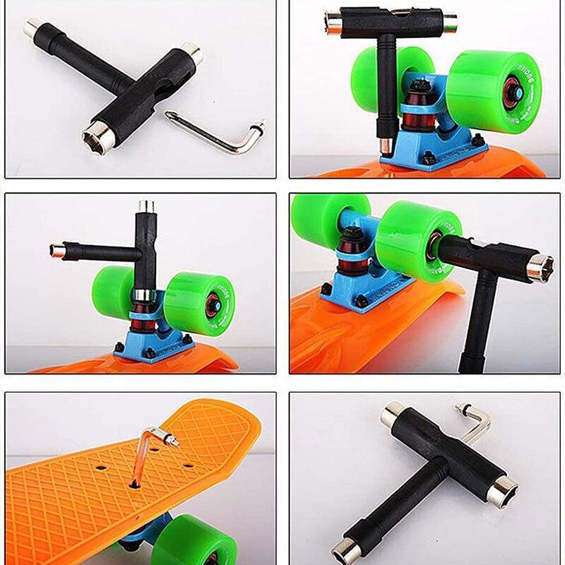 Roller Spanner Tool Skate T-Type Wrench Longboard Skateboard Screwdriver Mini 5