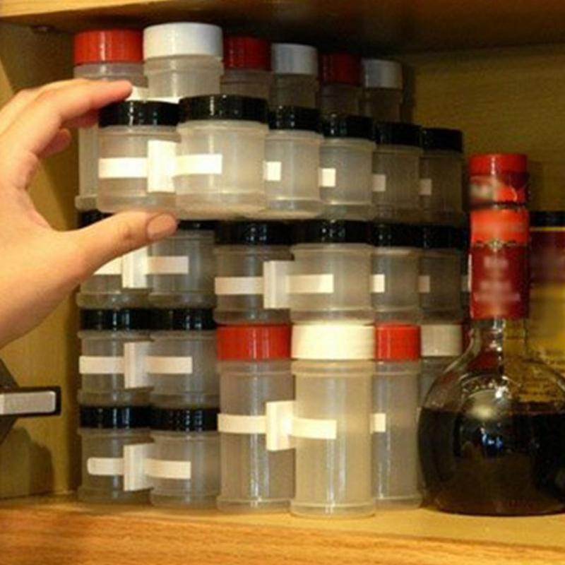 2Pcs Kitchen Spice Gripper Strip Jar Rack Organiser Storage Holder Wall 4