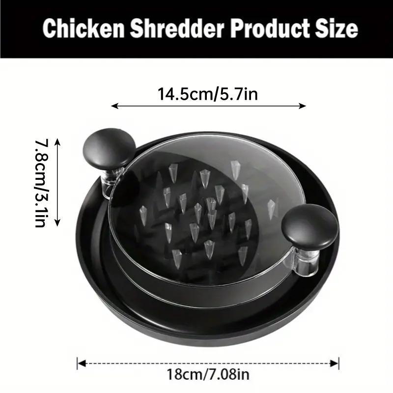 Chicken Breast Shredder Meat Mincer Tear Shredder Handheld Mincing Tool Kitchen - Red 3