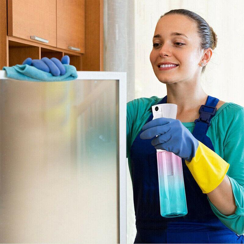 Hair Water Spray Bottle Empty- Continuous Mister Sprayer Ultra Fine Mist Bottle - Black 5