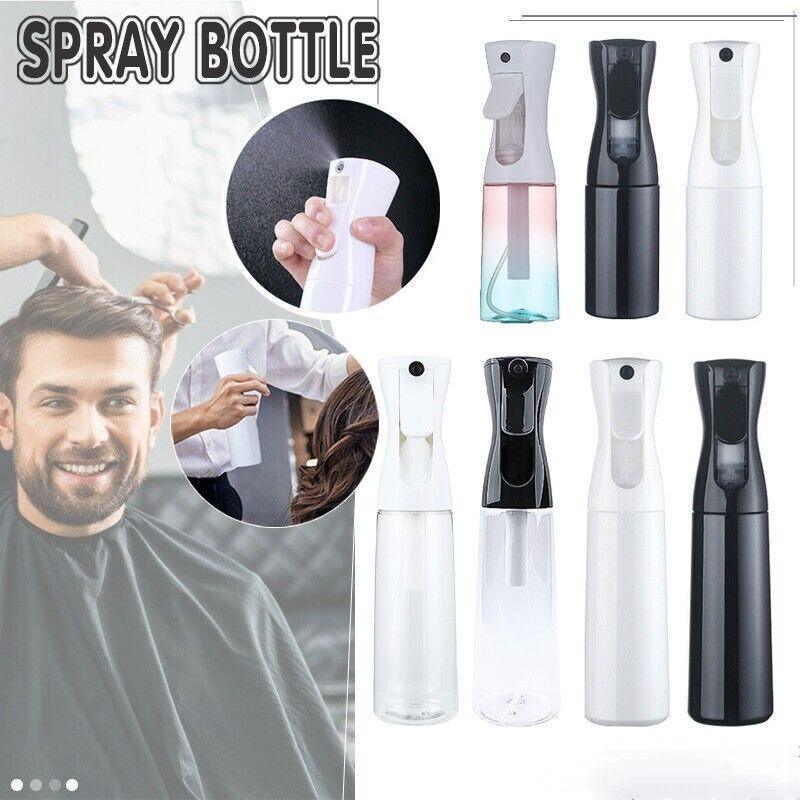 300ml Continuous Spray Bottle Ultra Fine Mist Dispenser Sanitizer Salon - White