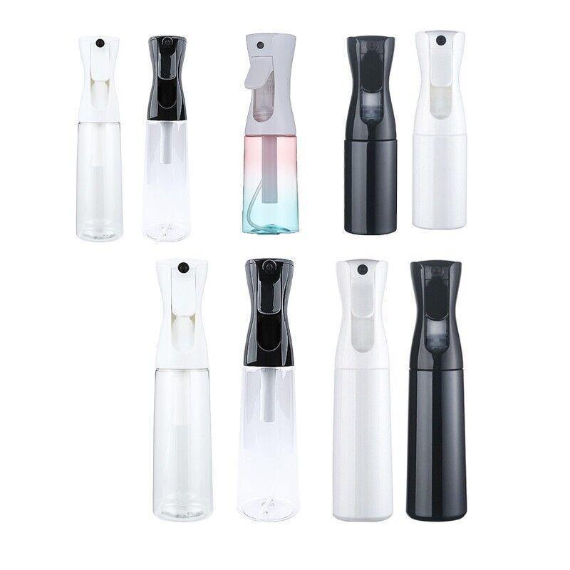 300ml Continuous Spray Bottle Ultra Fine Mist Dispenser Sanitizer Salon - White