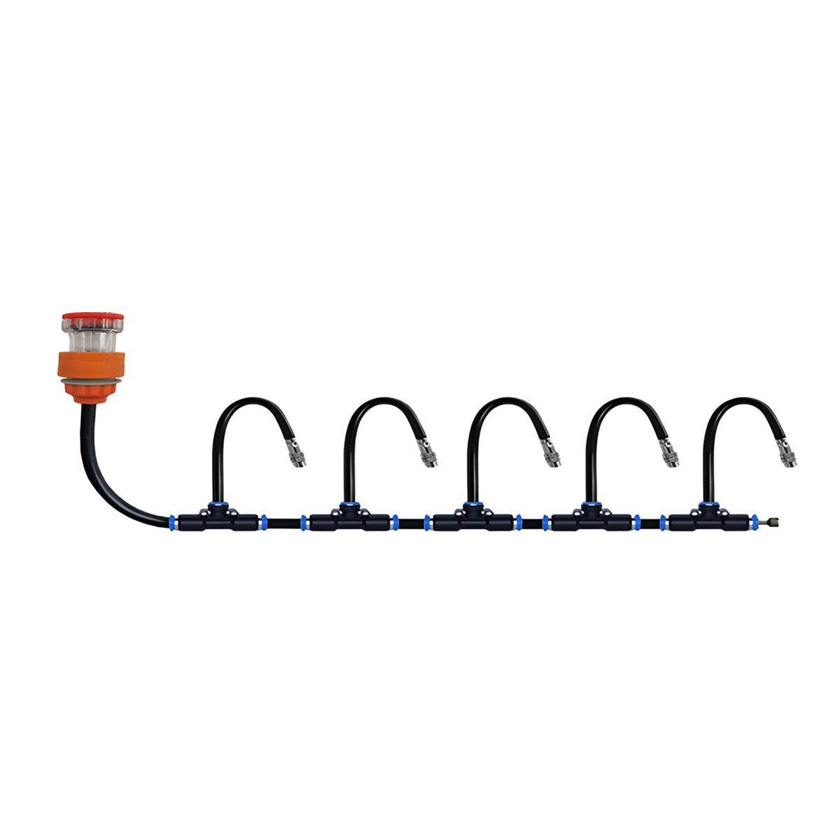 5M 10M 20M Garden Watering System Adjustable Spray Irrigation Hose Sprinkler - 5m 8