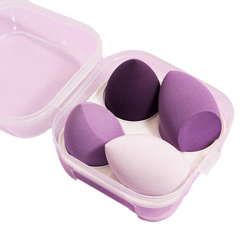 4PCS Value Makeup Foundation Blender Sponge Blending Puff Cosmetic Beauty Eggs - Yellow 8
