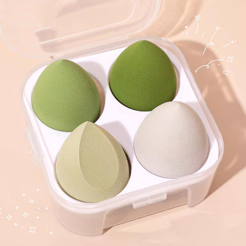 4PCS Value Makeup Foundation Blender Sponge Blending Puff Cosmetic Beauty Eggs - Pink 4