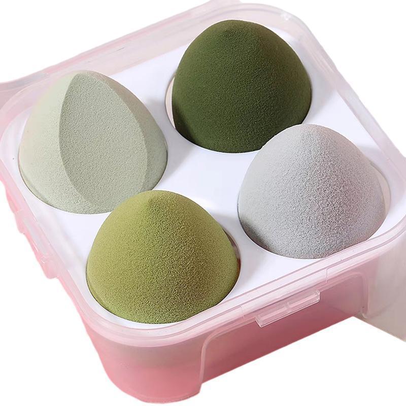 4PCS Value Makeup Foundation Blender Sponge Blending Puff Cosmetic Beauty Eggs - Pink 9