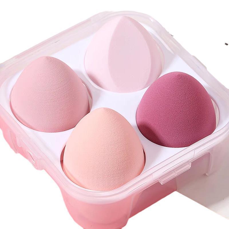 4PCS Value Makeup Foundation Blender Sponge Blending Puff Cosmetic Beauty Eggs - Purple 7