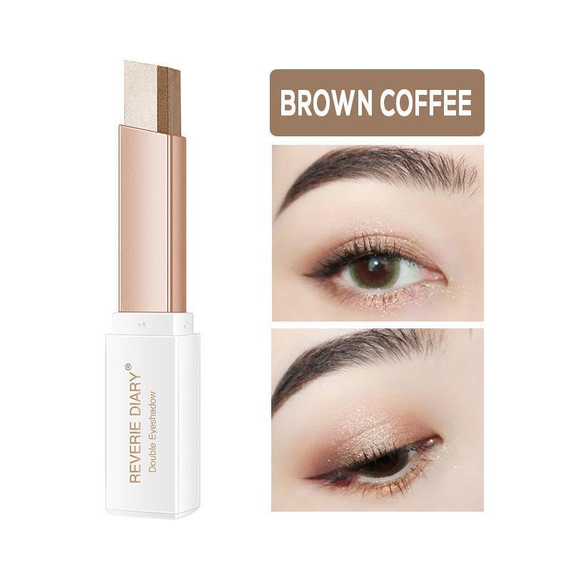 Glitter Double Colour Gradient Eyeshadow Stick Two Tone Eye Shadow Pen Cosmetics - 4 4