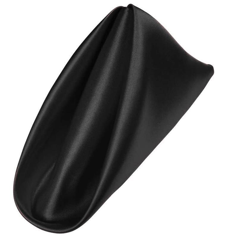 50PCS Polyester Plain Fabric Cotton Napkins For Wedding Cloth pc Table Dinner - Red 9