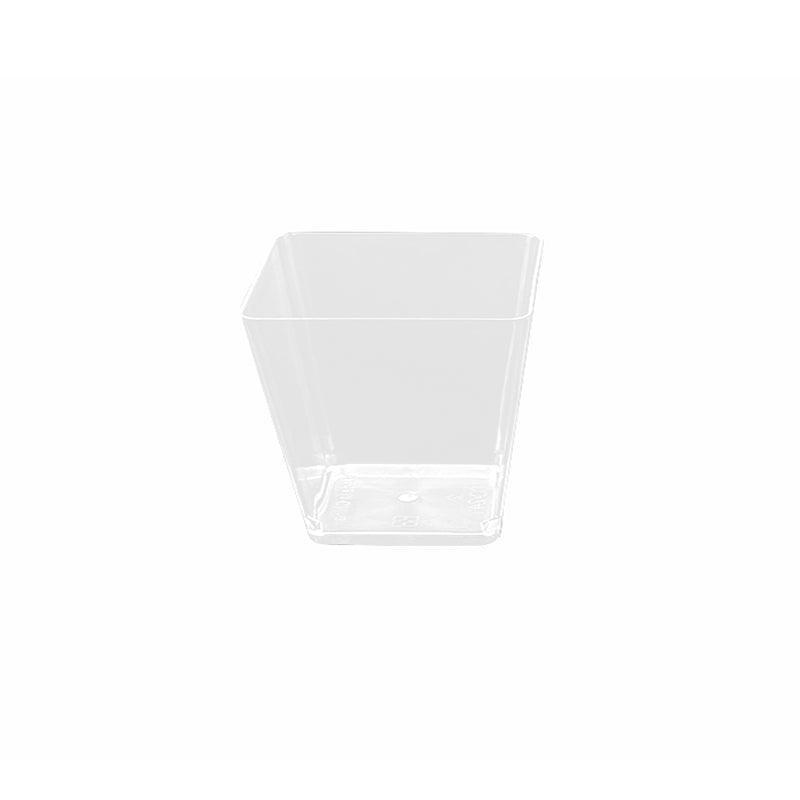 40-50 Pcs Mousse Cake Dessert Cups Clear Plastic Sample Drink Wine Jelly Tumbler - 40PCS-Square-70*42MM 7