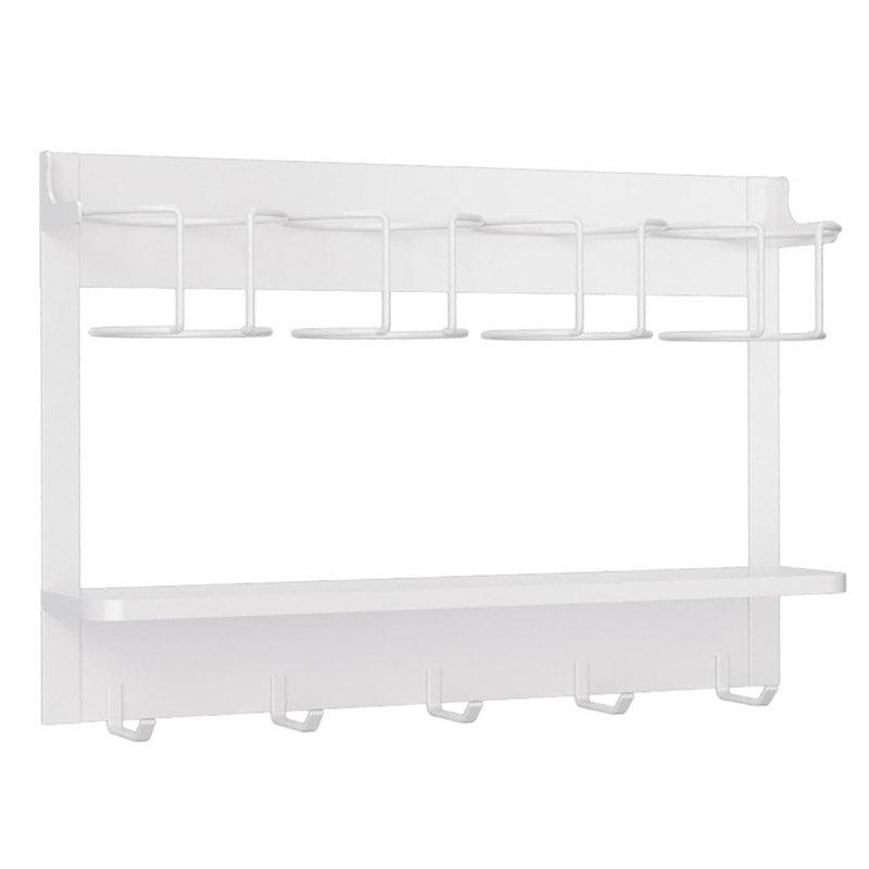 Magnetic Mug Organizer Cup Holder Wall Mount Storage for Kitchen Office Home Use - White 7