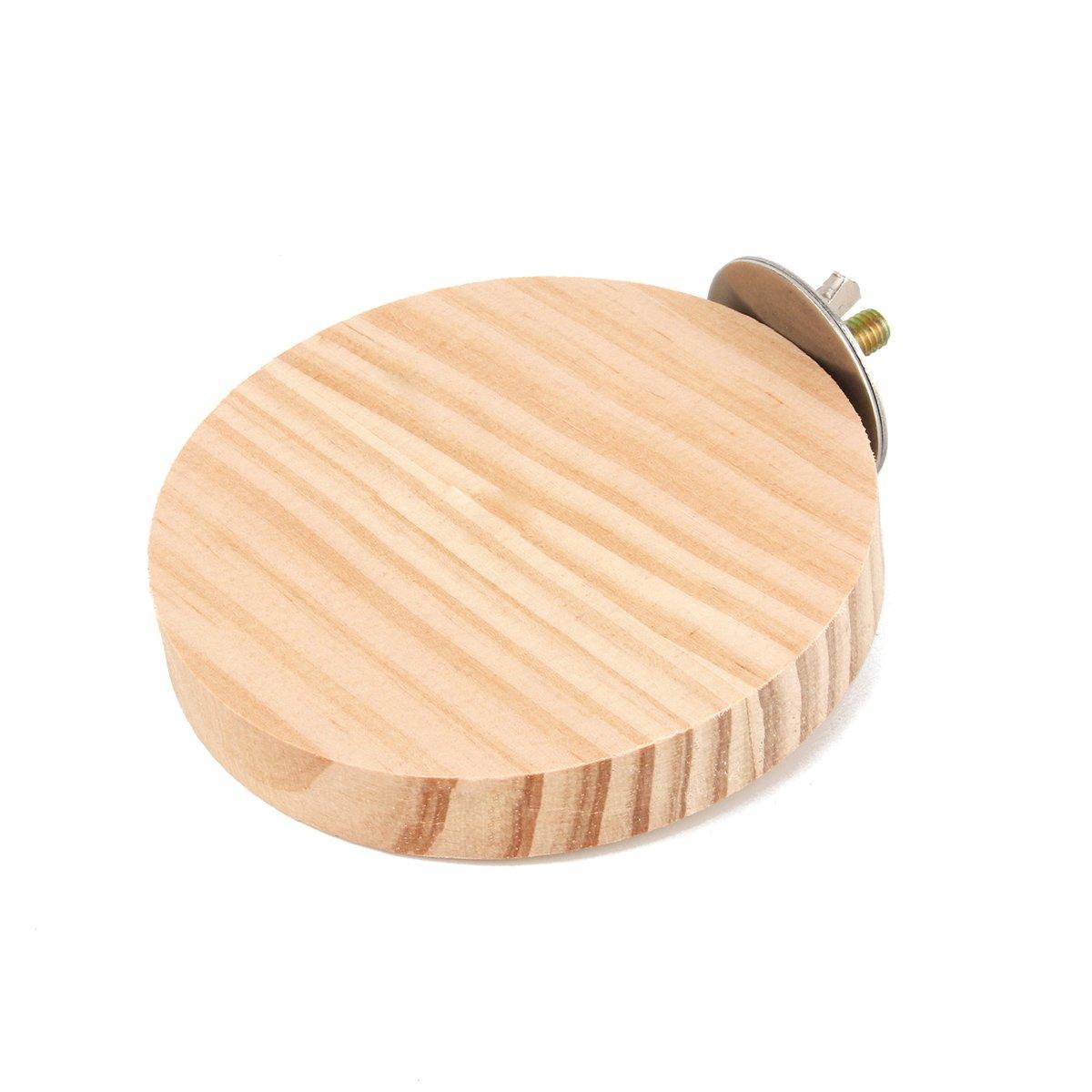 Hamster Parrot Play Stand Jump Platform Squirrel Cage Accessories Gear Pet Toy - A2109 (9.5*9.5*1.5cm) 9