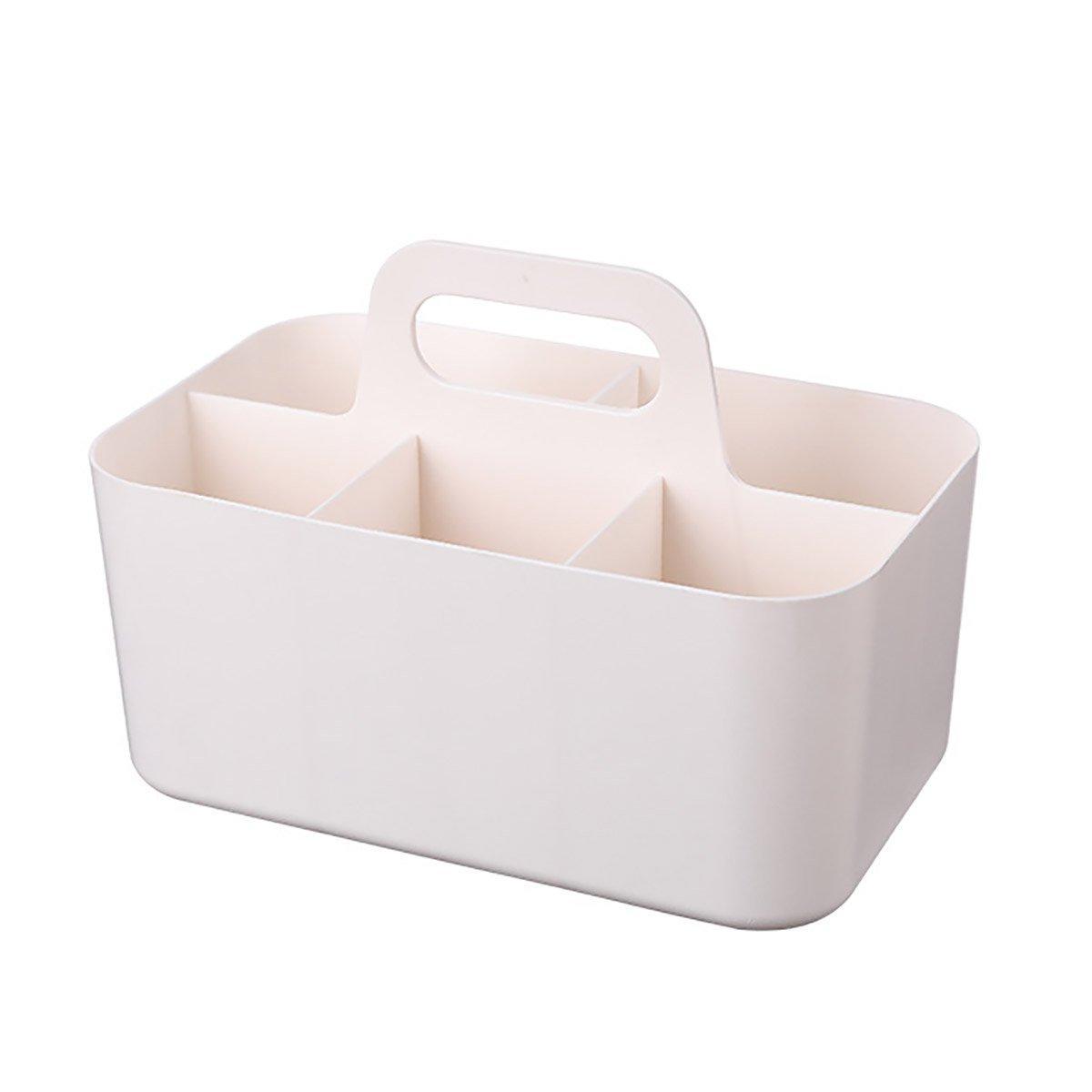 Multi Functional Desktop Organizer Compartmentalized Storage Box Portable Basket - Pink 7