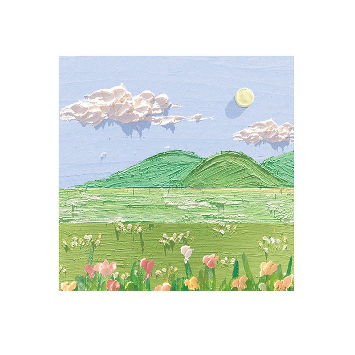 800 Sheets Colorful Oil Painting Sticky Notes Memo Pads Self-Adhesive Notes - 3# 9