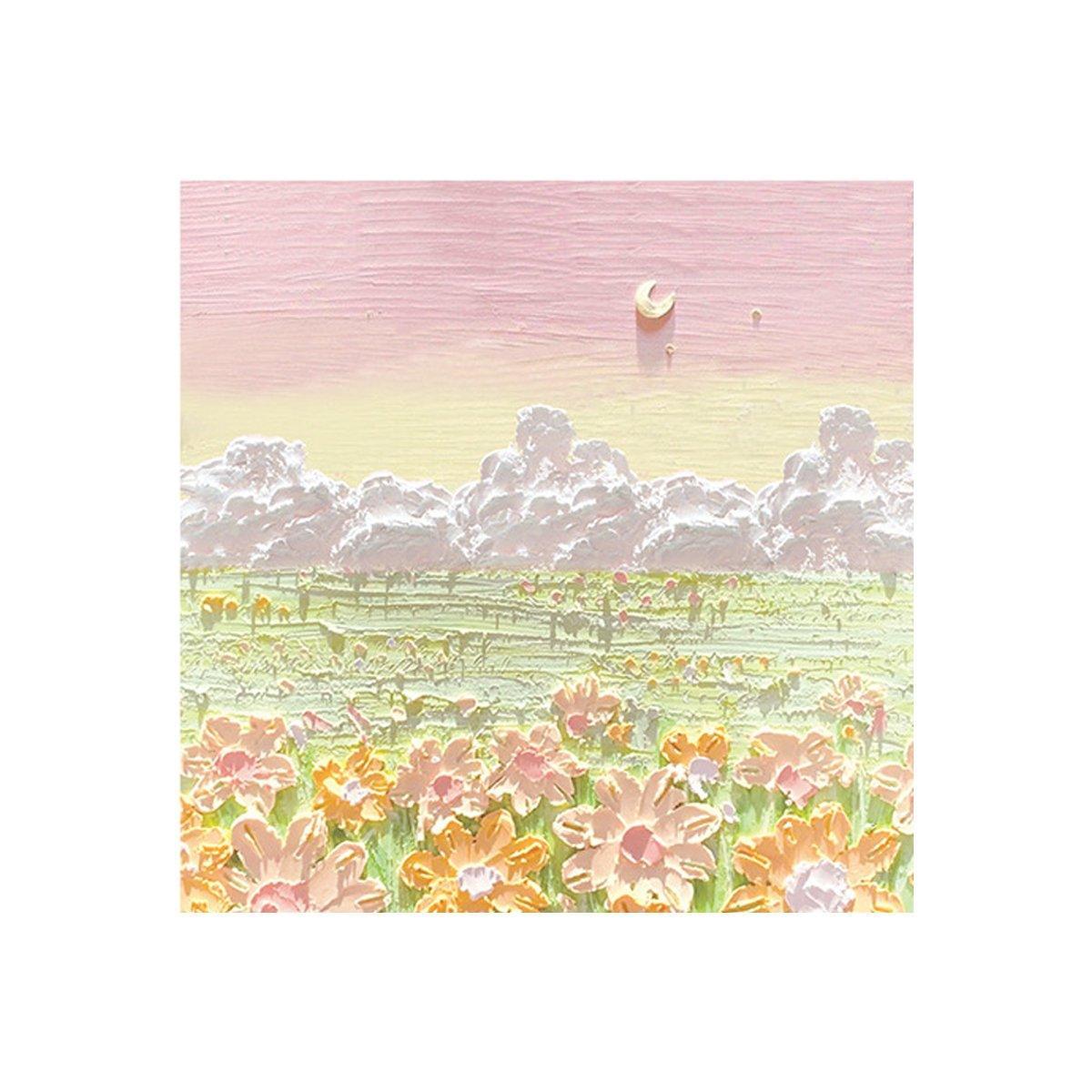 800 Sheets Colorful Oil Painting Sticky Notes Memo Pads Self-Adhesive Notes - 5# 6