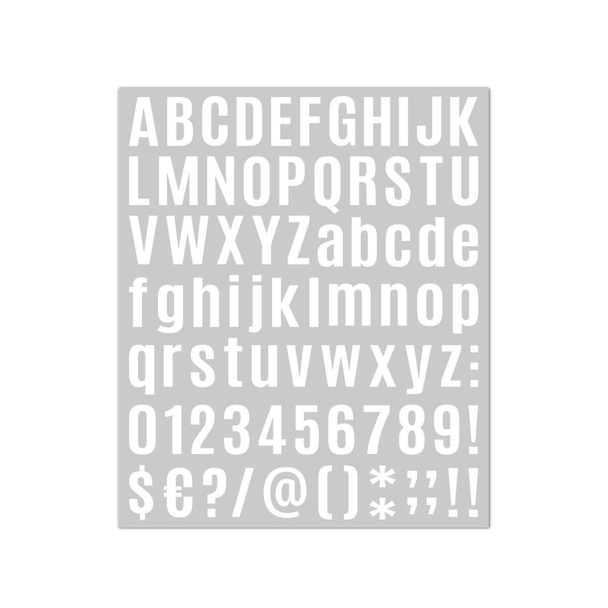 10pcs Letter Stickers Colorful DIY Scrapbooking Water Bottle Greeting Cards - White 14