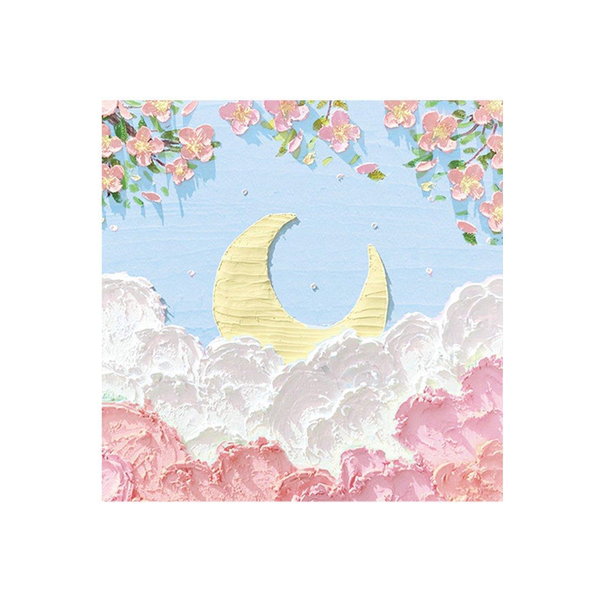 800 Sheets Colorful Oil Painting Sticky Notes Memo Pads Self-Adhesive Notes - 8# 8