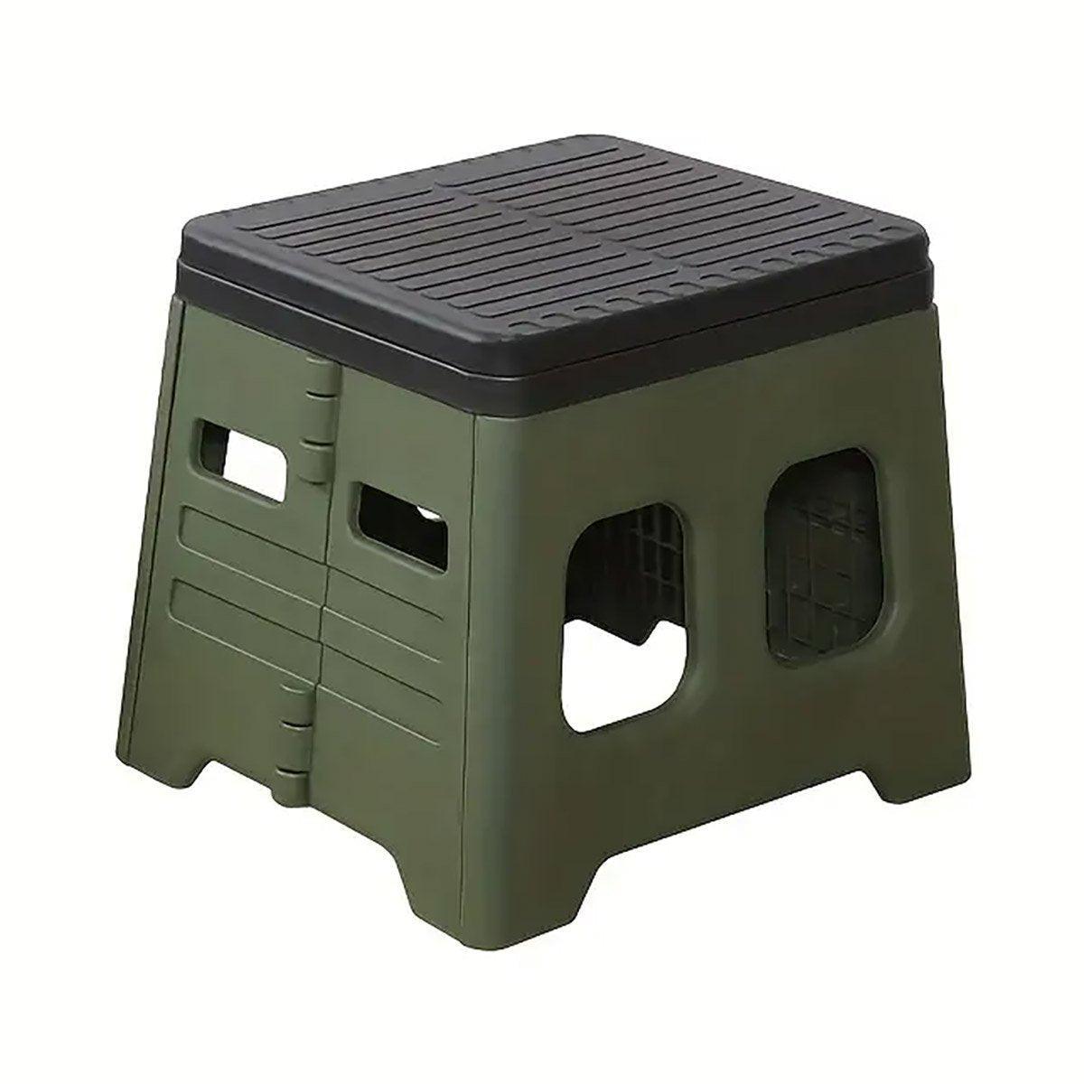 Outdoor Travel Toilet Portable Folding Stool Seat for Camping Hiking and Outdoor - Green 7