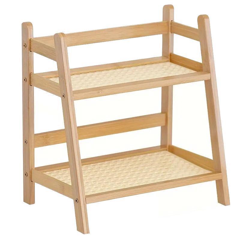 Multi Tier Desktop Storage Shelf Organizer Rack for Home Office and Study Use