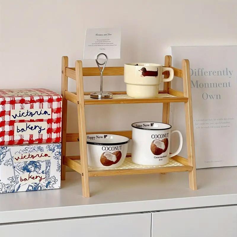 Multi Tier Desktop Storage Shelf Organizer Rack for Home Office and Study Use 4