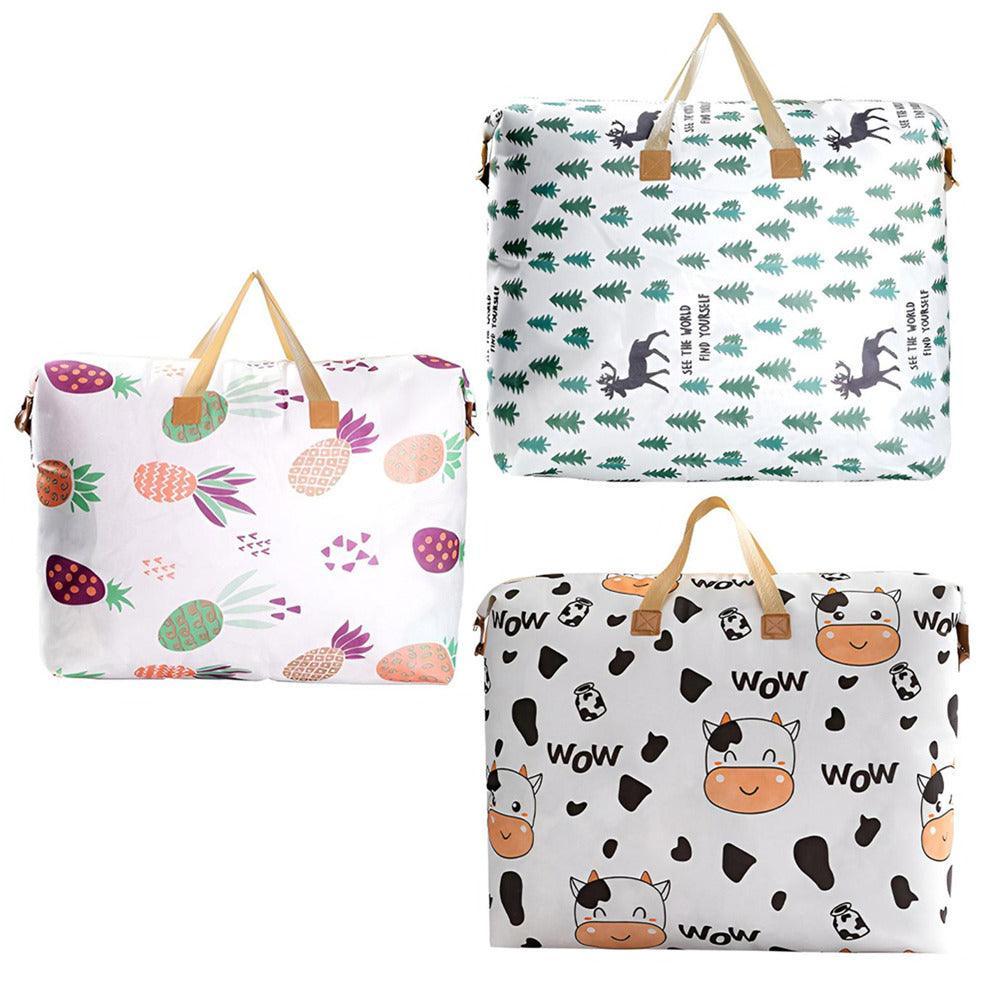 Multipurpose Quilt Storage Bags Waterproof Coated Fabric 4 Sizes Available - Pineapple 74*22*52cm
