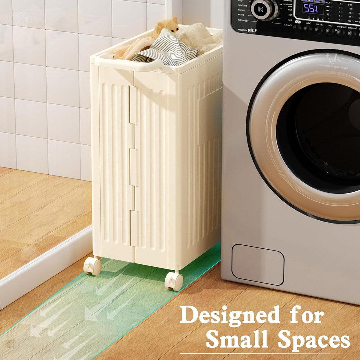 Fitness Storage Basket Organizer Tube with Wheeled Basket for Home Use and Gym 4