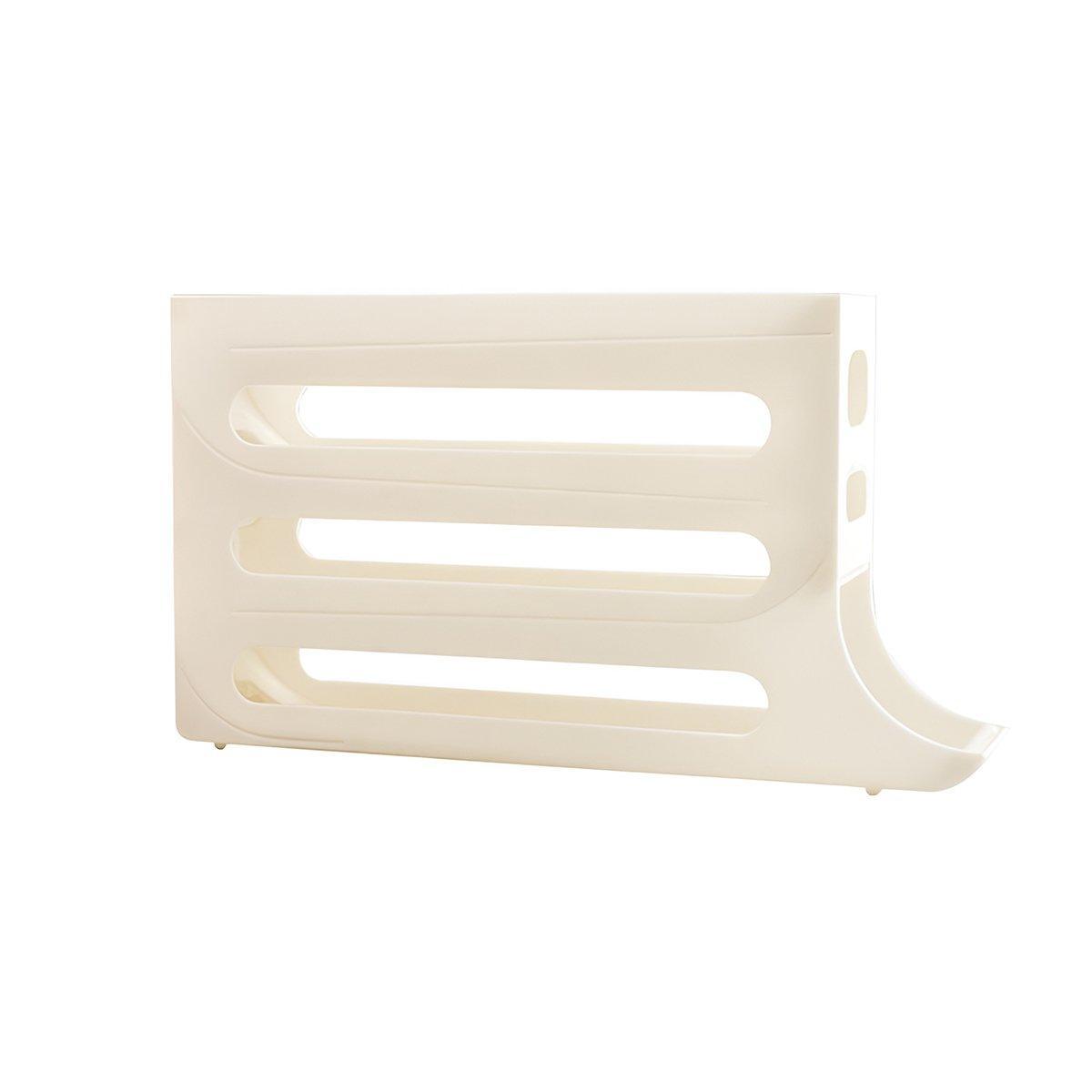 Automatic Scrolling Egg Holder 2/4-Tier Storage Box Container for Refrigerator - Cream (4-Tier) 7