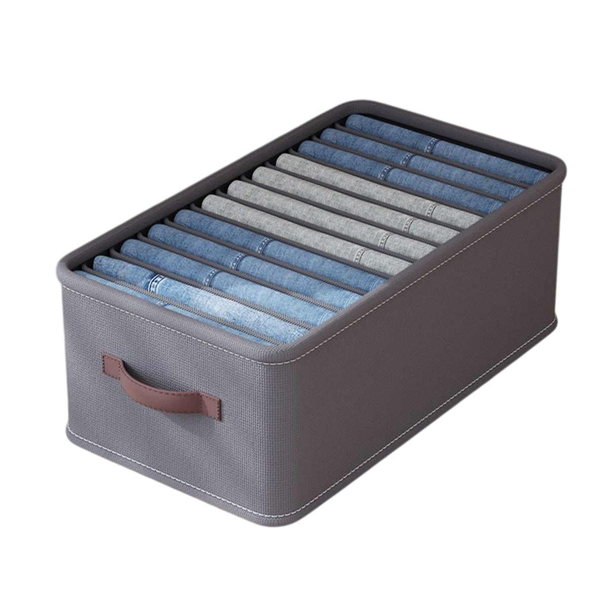 Closet Organizers Storage Bins Portable Washable Organizer for Clothing Socks - Grey-16 Grids 6