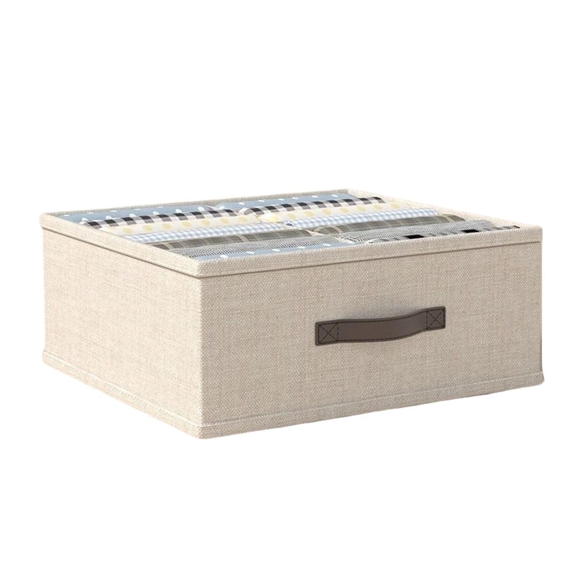 Closet Organizers Storage Bins Portable Washable Organizer for Clothing Socks - Grey-16 Grids 8