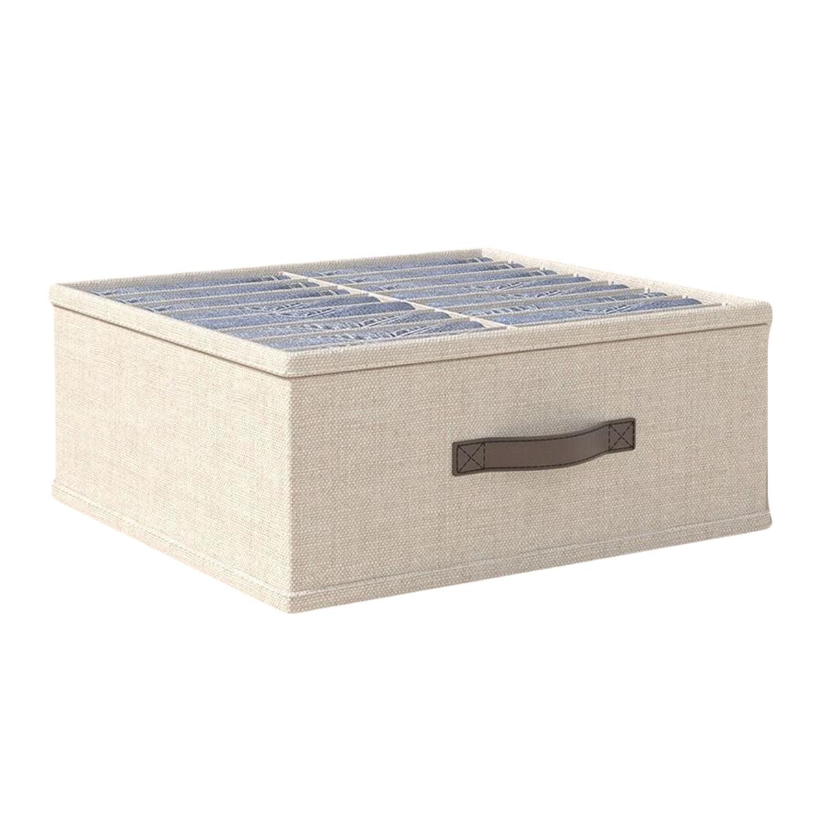 Closet Organizers Storage Bins Portable Washable Organizer for Clothing Socks - Grey-16 Grids 9