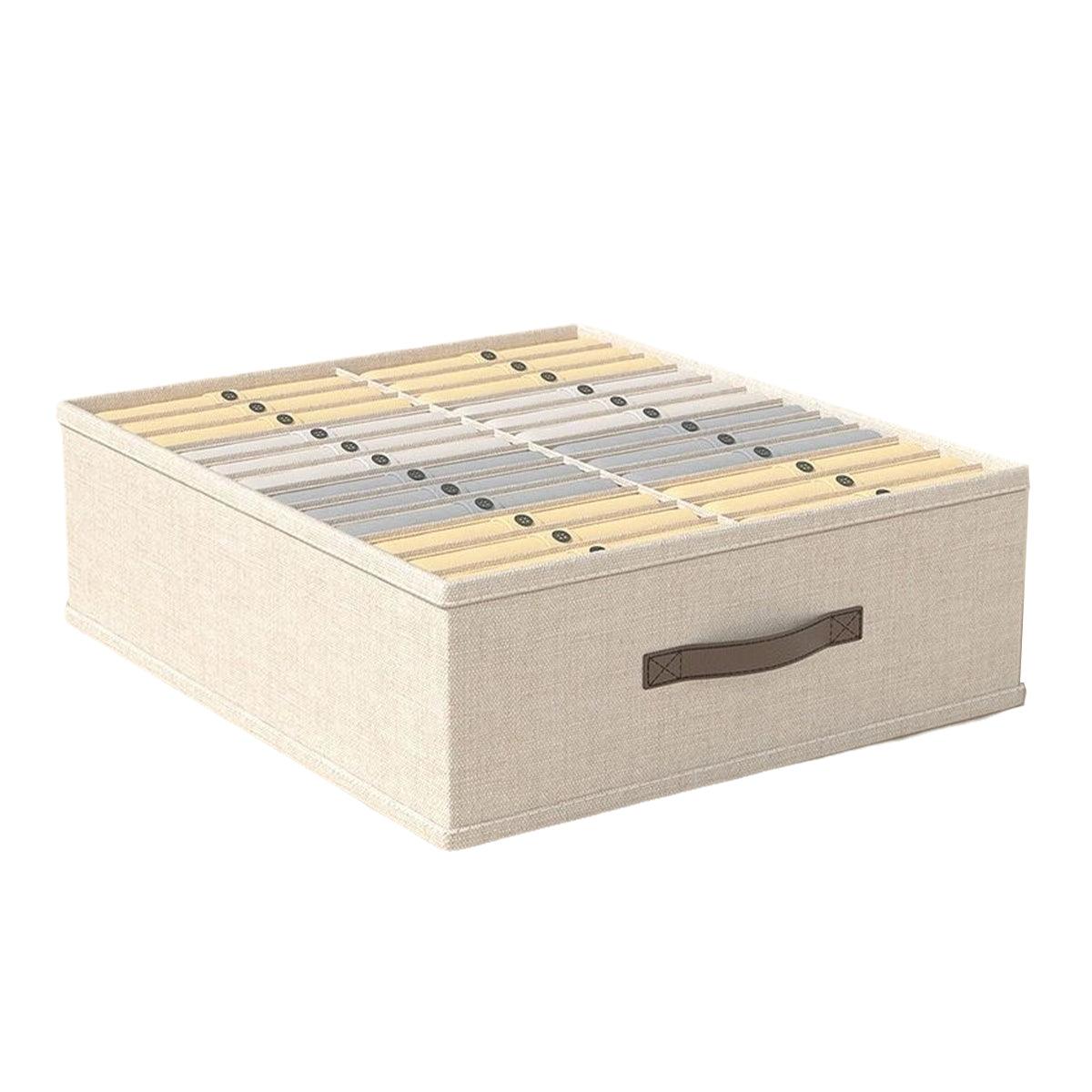 Closet Organizers Storage Bins Portable Washable Organizer for Clothing Socks - Grey-16 Grids 10