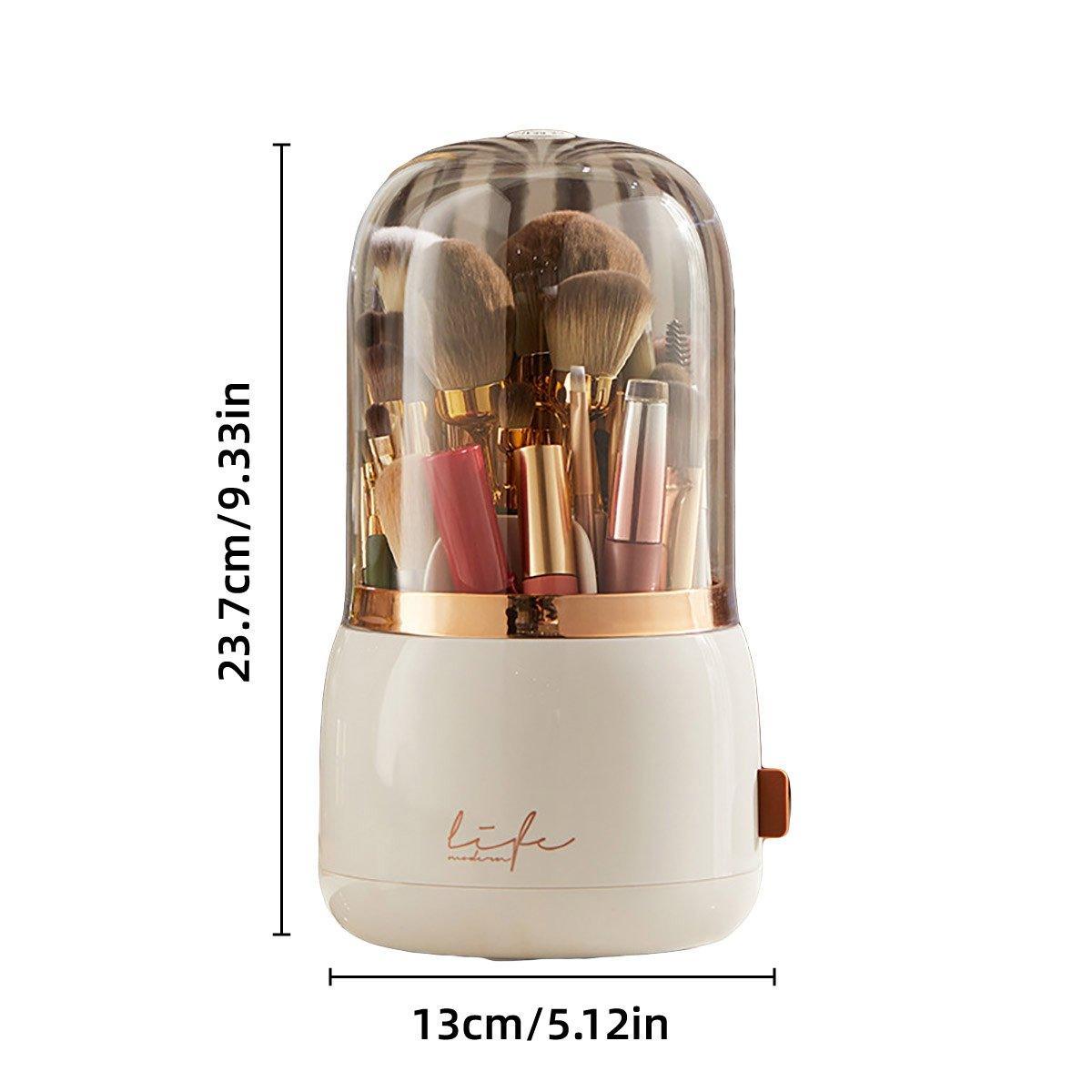 Luxury Cosmetic Brush Box Dustproof Makeup Storage Box for Lipstick Eyebrow Pen - Green 3