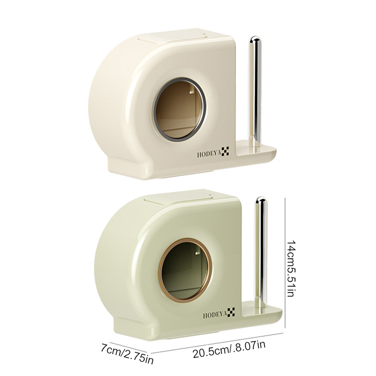 Wall Mounted Kitchen Storage Rack for Plastic Bags Rags Film Organizer Box Use - Green 3